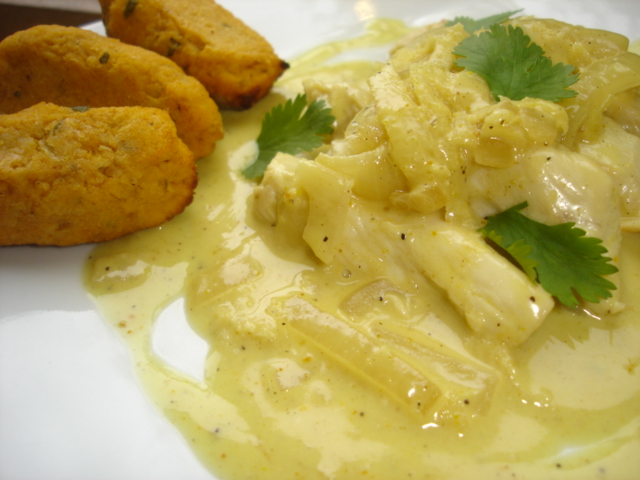 Poulet au lait de coco et gingembre frais