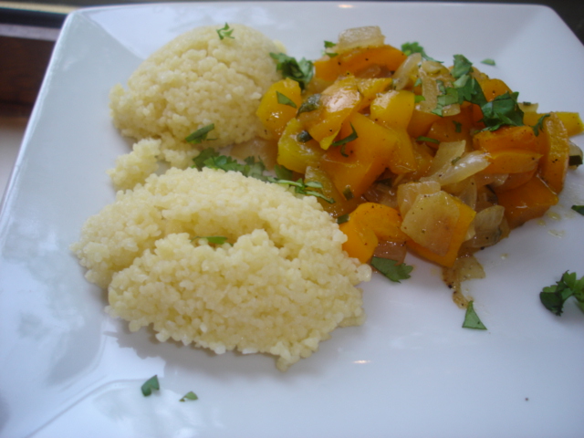 poêlée aux deux poivrons et lemongrass