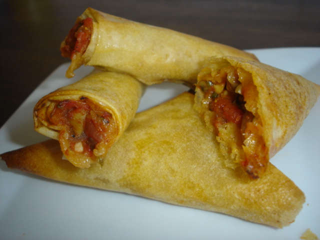 Feuilletés aux champignons et à la tomate Feuilletés aux champignons et à la tomate