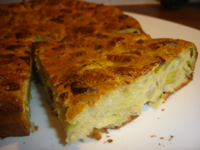 Gâteau de poireau au Ras El Hanout Gâteau de poireau au Ras El Hanout