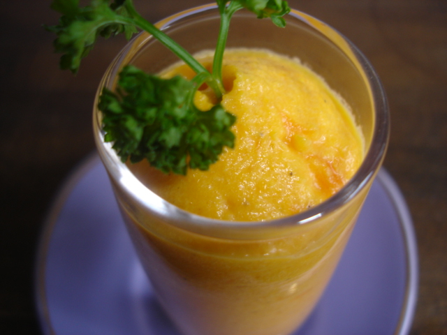 Espuma de carottes au cumin