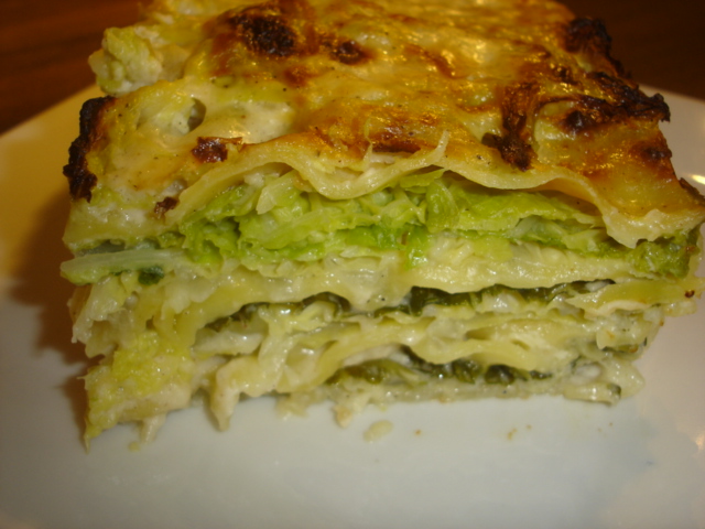 Lasagnes au chou vert frisé Lasagnes au chou vert frisé