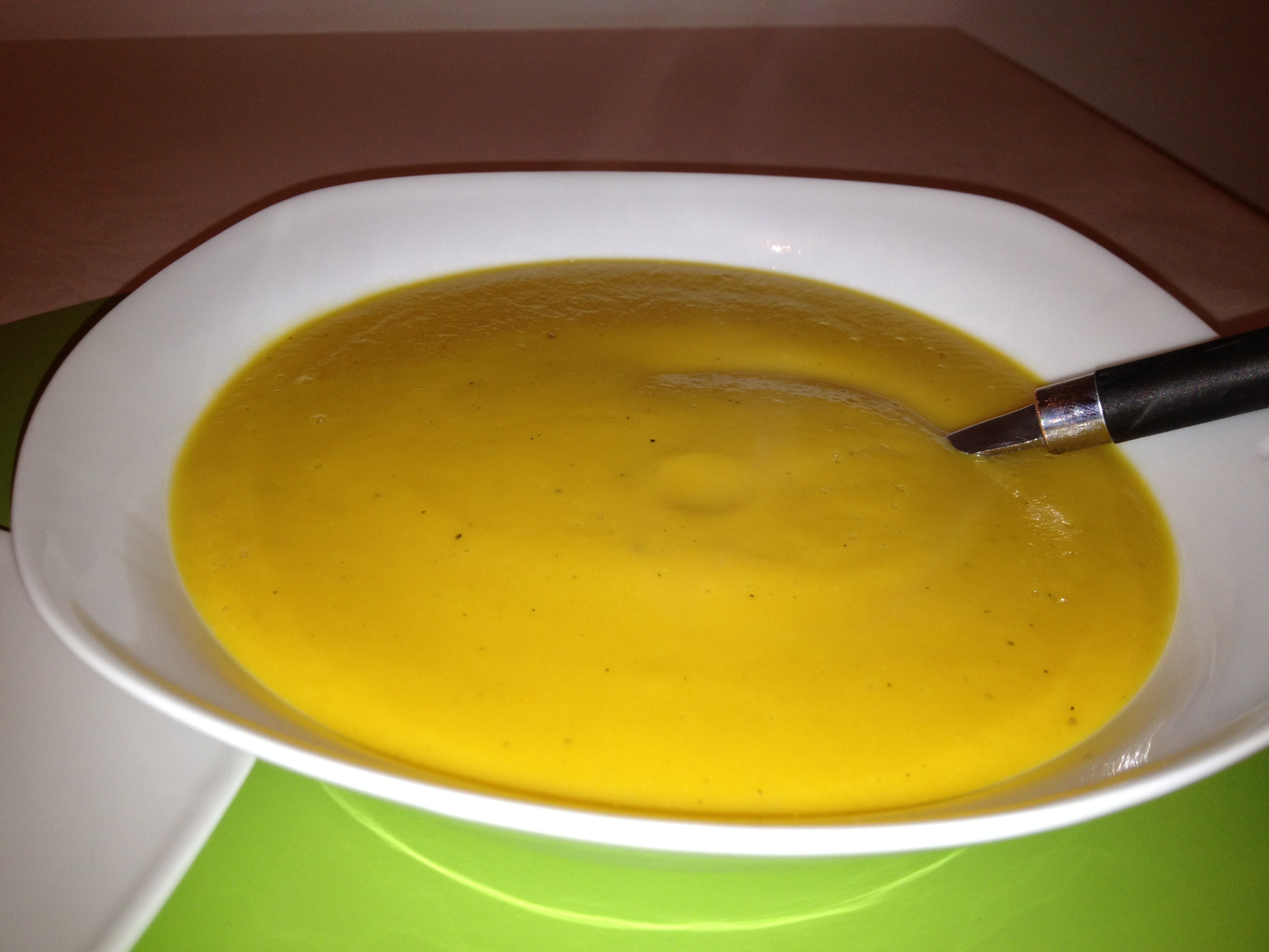 Potage de légumes et croque-courgettes