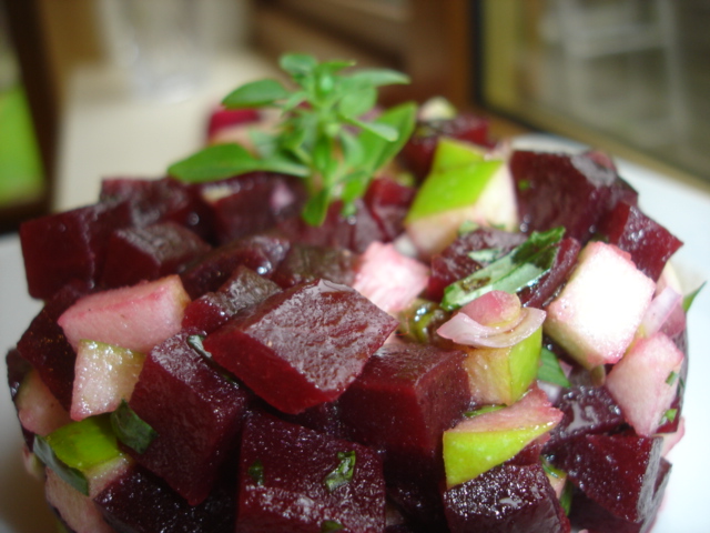 Granny smith & betterave façon tartare